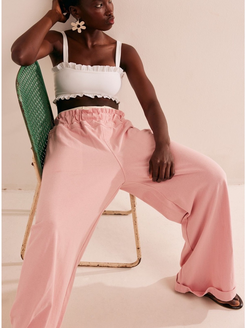 Free People Women’s Palma Pants $65.00 Size Small Fairy Rose Never Worn